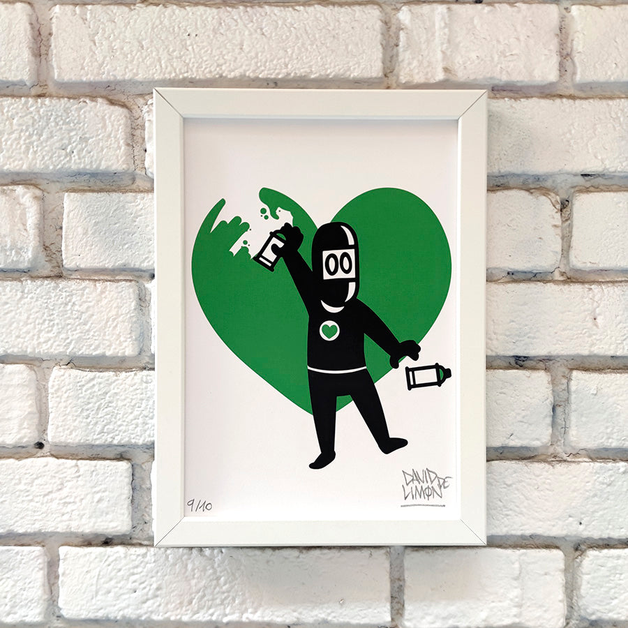 David de Limón - Big Heart - print A4