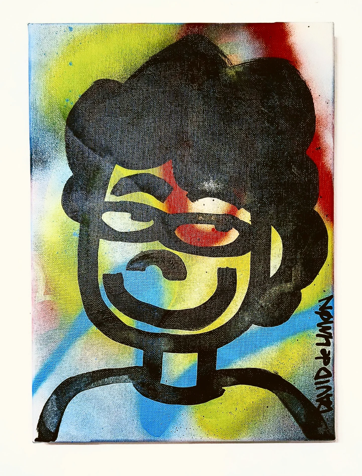 David de Limón - Happy in spray colors - Original