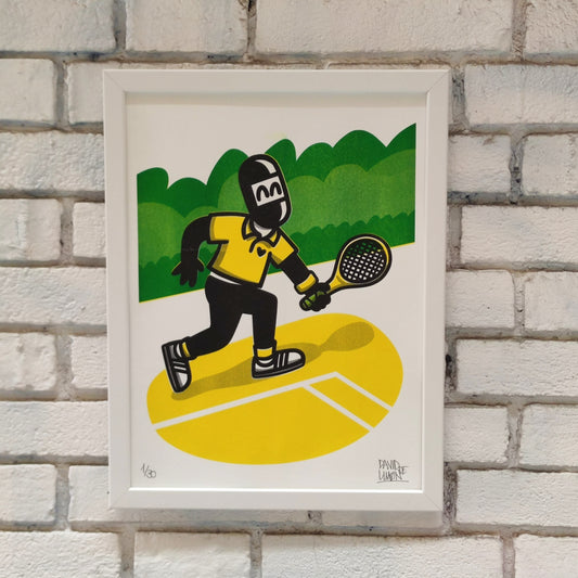 Tennis Risograph - David de Limón - print 50x70